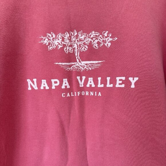 Womens Napa Valley Pullover Pink Crewneck Sweatshirt Size Large New - Picture 6 of 7